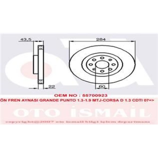 TRW DF4737 Fren Diski Ön Punto Evo 09- / Corsa D 06- Corsa E 14- Adam 13- Havalı 284,4Mm