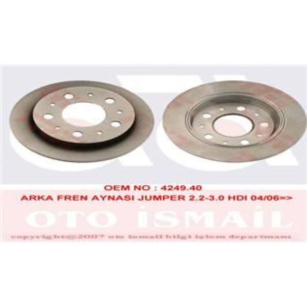 TRW DF4752 Fren Diski Arka Ducato III 06- / Boxer III 06- / Jumper III 06- Düz 280Mm