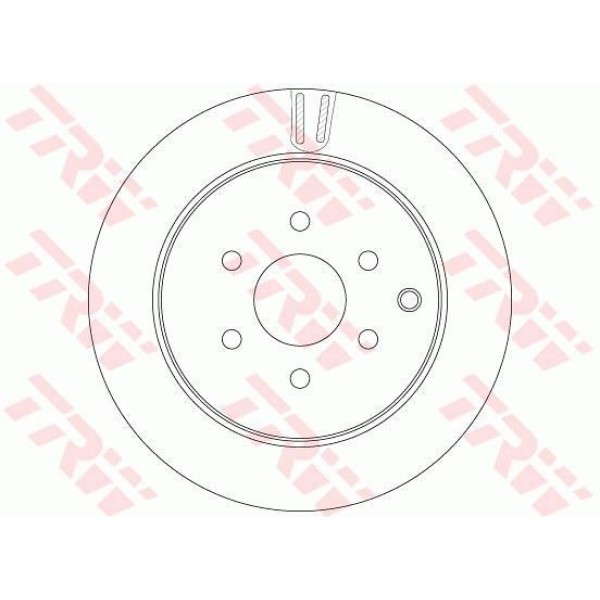 TRW DF6289 Fren Diski Arka Pathfınder III 05- Havalı 6 Bijon Havalı 308Mm