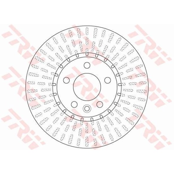 TRW DF6499S Fren Diski Ön Transporter T5 03- Transporter T6 15- Havalı 340Mm