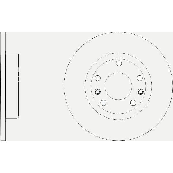 TRW DF6656 Fren Diski Arka 308 13- / C4 Picasso 13- Düz 268Mm 