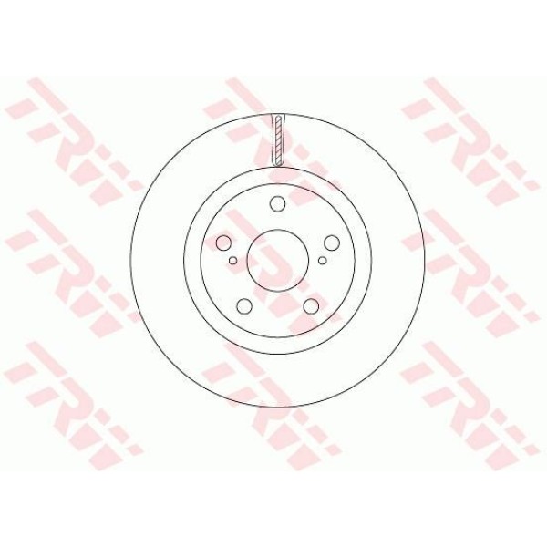 TRW DF6675 Fren Diski Ön Aurıon 2011 Camry 2011 