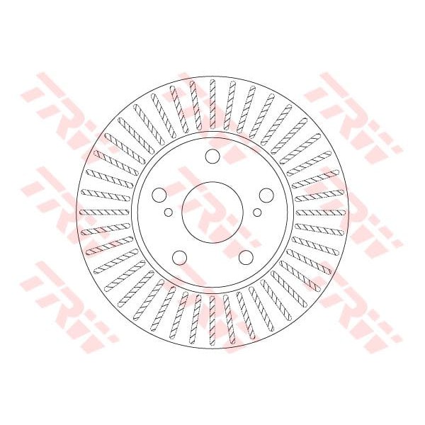 TRW DF6679 Fren Diski Ön Corolla 13- Auris 12- Havalı 277Mm