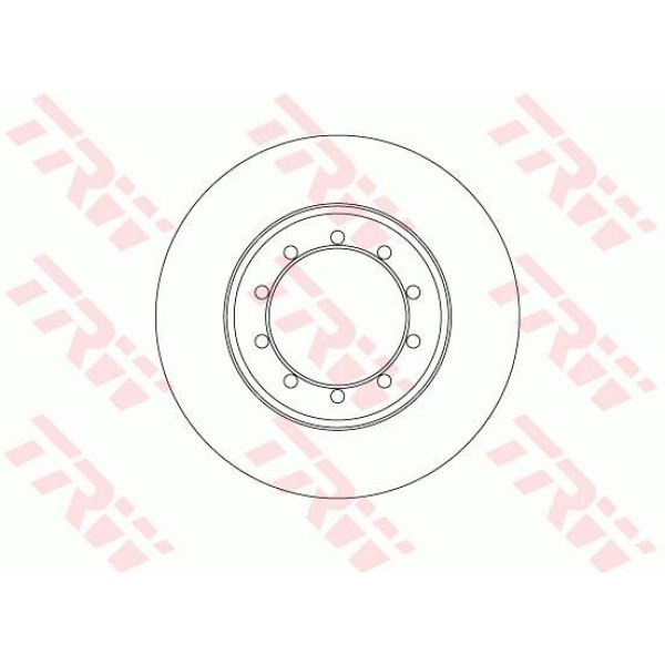 TRW DF6711 Fren Diski Arka Transit V347 06- 140Ps 