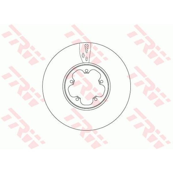 TRW DF6752S Fren Diski Ön Tourneo Custom V362 12- 2.2 TDCI 