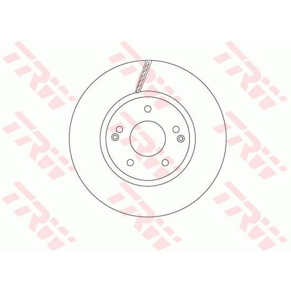 TRW DF6804 Fren Diski Ön Havalı 298 5 Ssangyong Actyon Korando 2.0 12- 