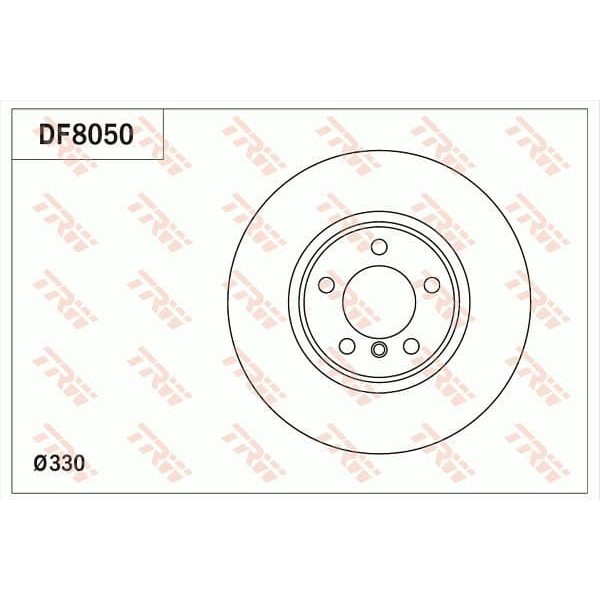 TRW DF8050 Fren Diski Ön Bmw 3 F30F35 F80 Bmw 4 F32 F82 Havalı 330Mm 