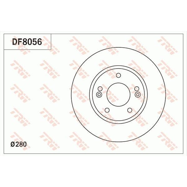 TRW DF8056 Fren Diski Ön İ30 12- / Ceed 12- Havalı 280Mm 