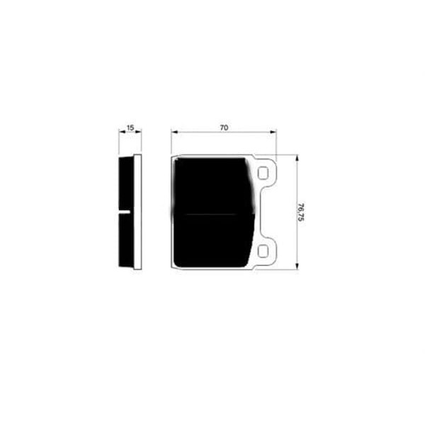 TRW GDB100 Fren Balatası Ön Taunus 76- / W115 / 911 73-