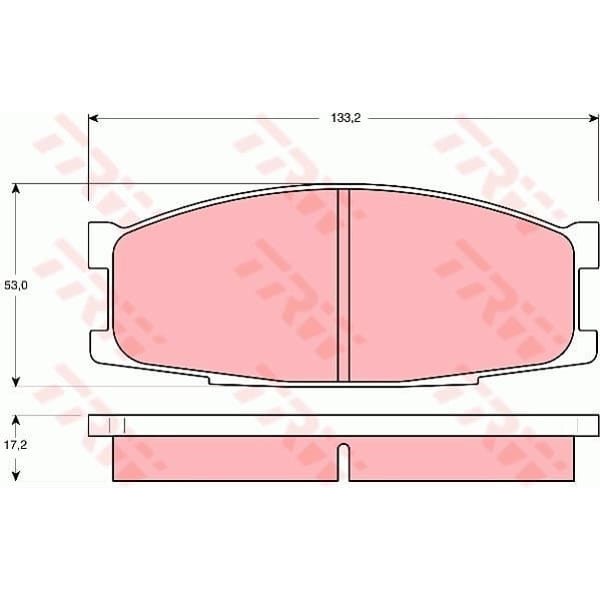 TRW GDB1022 Trw Fren Balatası Ön Mitsubishi Canter 96-