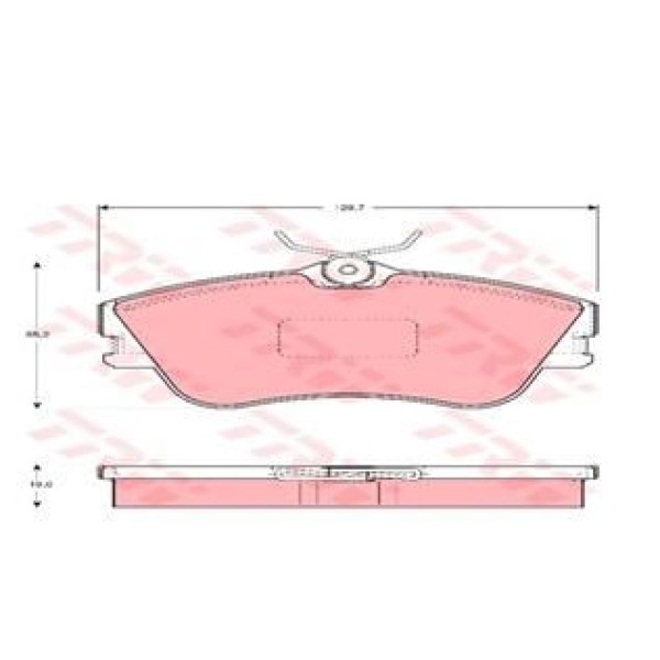 TRW GDB1092 Fren Balatası Ön Fıssız Transporter T4 90-03