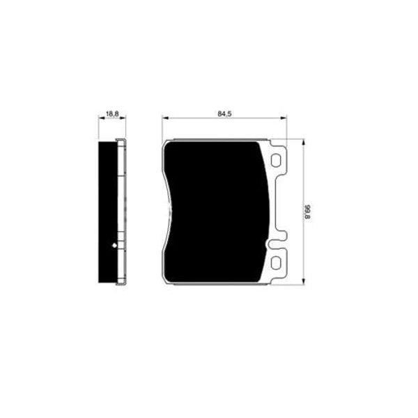 TRW GDB113 Fren Balatası Ön C140 Cl Serisi Cl420 Cl500 Cl600 W140 300 400 500 600 W140 S Serisi S280