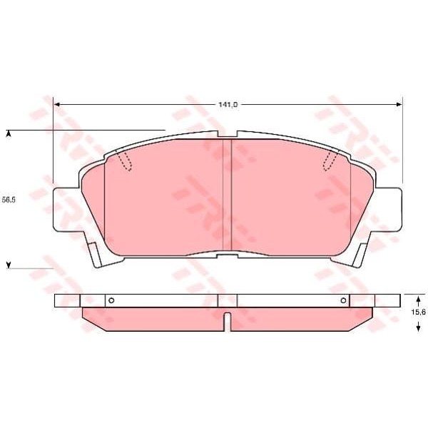 TRW GDB1145 Fren Balatası Ön Avensis 99-03 Carına 92- Mr2 89- 