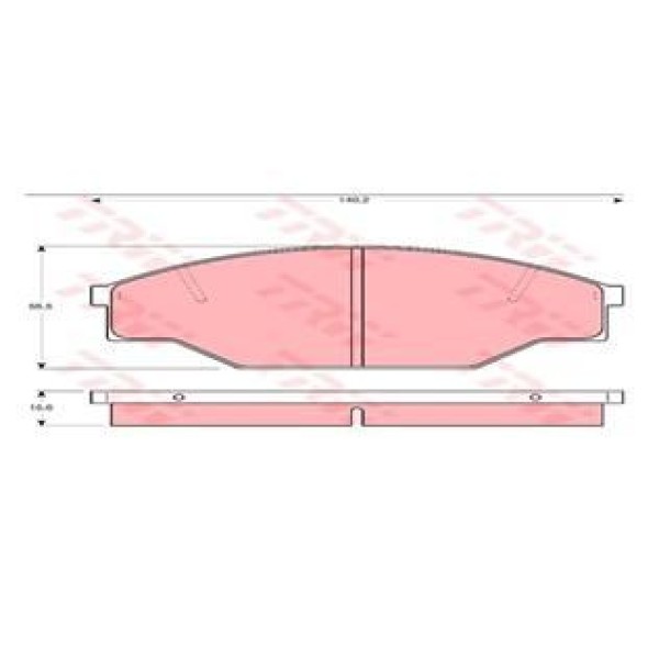 TRW GDB1181 Fren Balatası Ön Hilux 88-97 2Wd