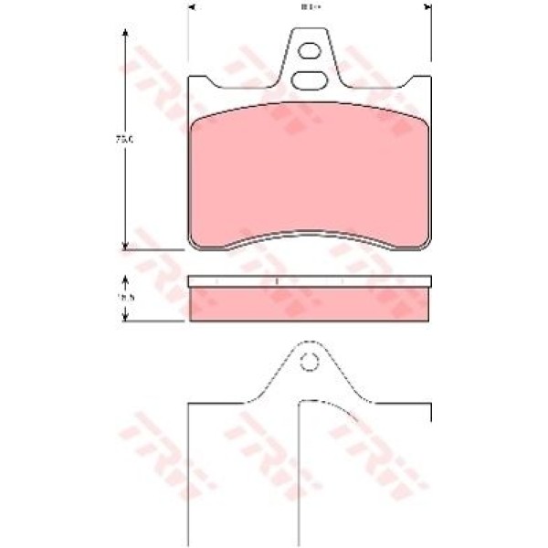 TRW GDB1284 Fren Balatası Arka Xsara Break