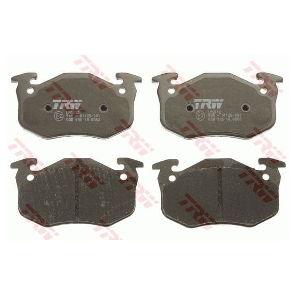 TRW GDB1305 Fren Balatası Arka CLIO I 90- CLIO II Megane I 95- / 106 II 96- 205 83- 206 98- 309 / Zx 