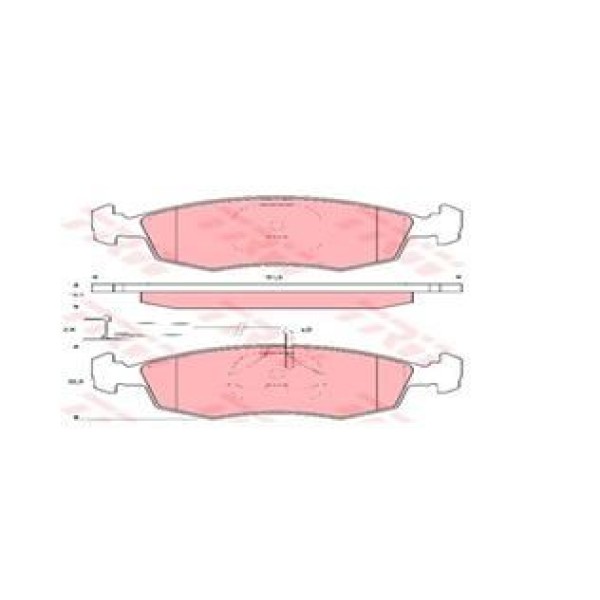 TRW GDB1341 Fren Balatası Ön Fişli Palio Siena Weekend Punto Strada 