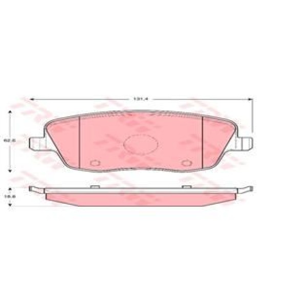 TRW GDB1414 Fren Balatası Ön Cordoba 02- Ibiza IV 01- / Fabia II 07- Roomster 06-