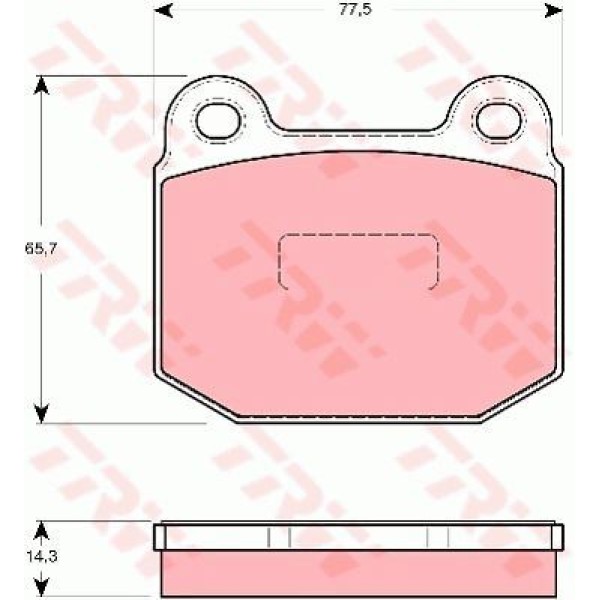 TRW GDB1493 Fren Balatası Ön Speedster 00- 