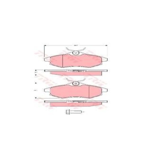 TRW GDB1495 Fren Balatası Ön C2 02- C3 02- 
