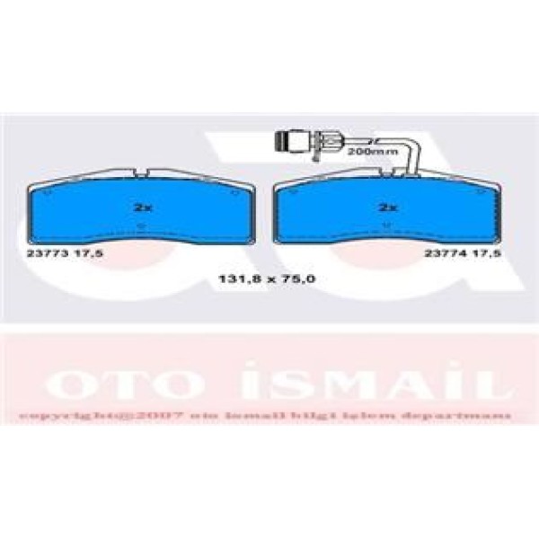 TRW GDB1506 Fren Balatası Ön 131Mm Kablolu Phoeton 6.0 98  Tamir Takım Kit 