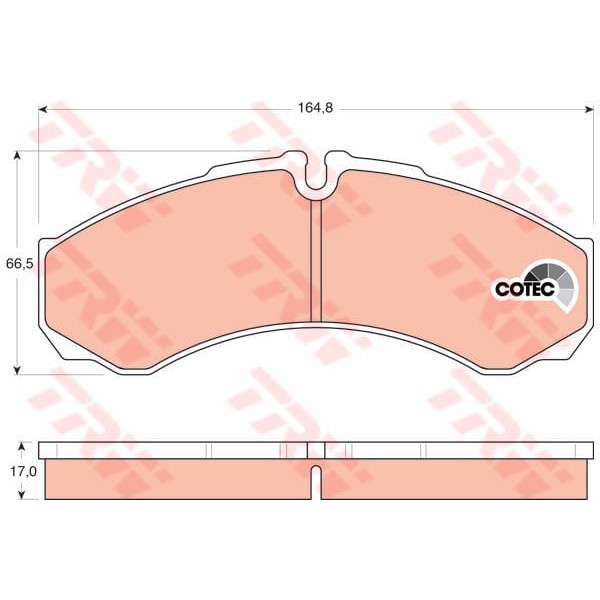 TRW GDB1534 Fren Balatası Ön Arka Daily II Daily III 99- Daily IV 07- Daily V 11- Daily VI 14- / Nv4 