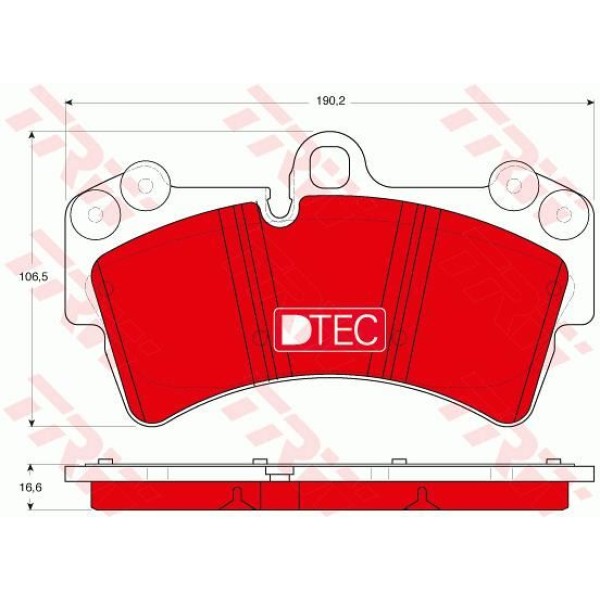TRW GDB1548DTE Disk Balata Dtec Ön Volkswagen Touareg 7La. 7L6. 7L7 2006-2017