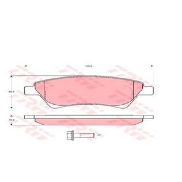TRW GDB1552 Fren Balatası Ön Megane II 02-05 Scenic 03- Grand Scenic II 04- 
