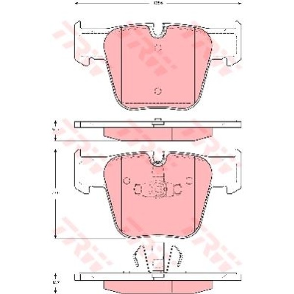 TRW GDB1674 Fren Balatası Ön Mercedes S Serıs W211 06- 11- W220 S65 Amg 01- 05 C216 06- 11-