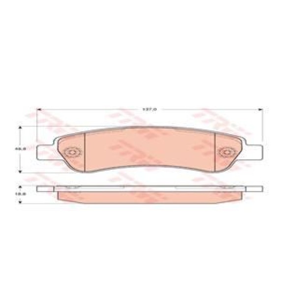 TRW GDB1682 Fren Balatası Arka Ducato 06- / Boxer 06- / Jumper 06-