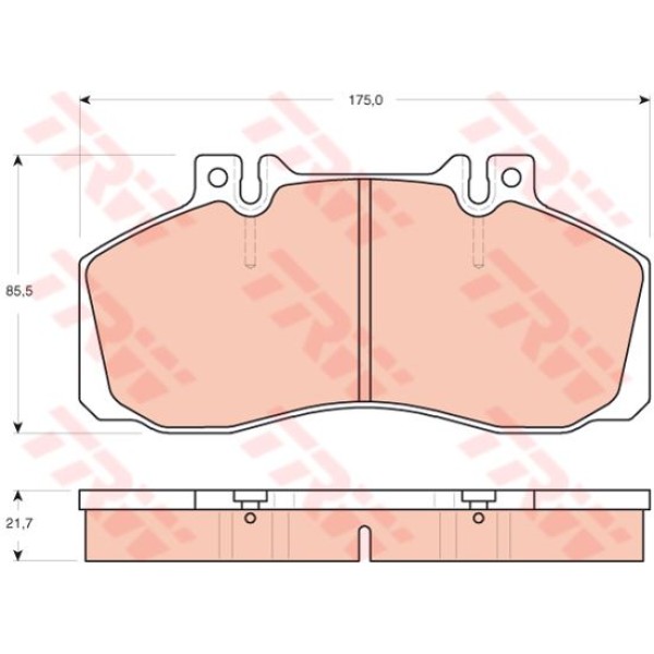 TRW GDB1695 Fren Balatası Arka Sprinter 616 Cdı 01-06