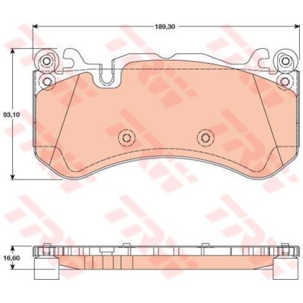 TRW GDB1734 Fren Balatası Ön Mercedes W204 C63 Amg 