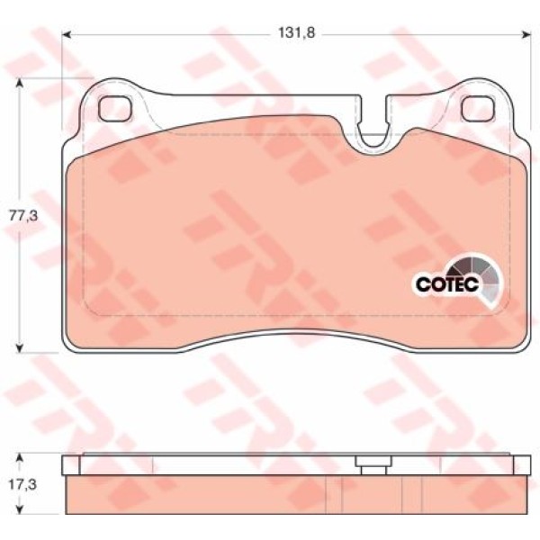 TRW GDB1743 Fren Balatası Ön Range Rover Sport 05-