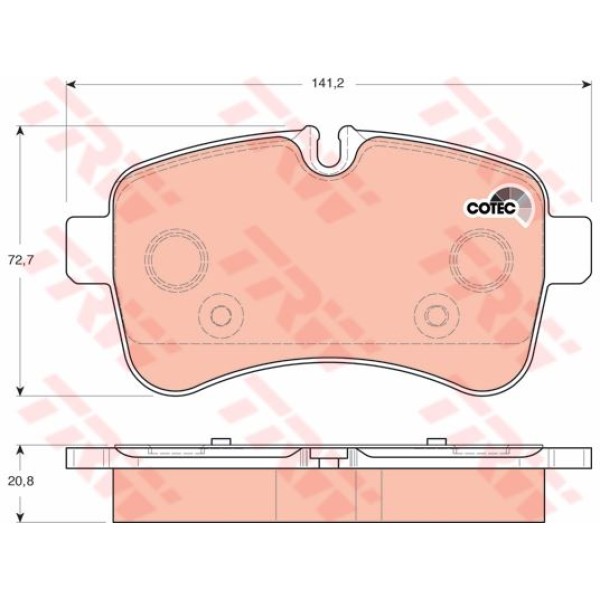 TRW GDB1748 Fren Balatası Arka Daily IV 07- Daily V 11- Daily VI 14-