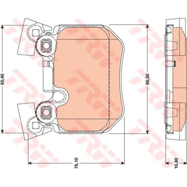 TRW GDB1795 Fren Balatası Arka Bmw 1 05- Bmw 3 05-