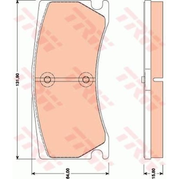 TRW GDB1801 Fren Balatası Arka Jaguar Xk 06-14