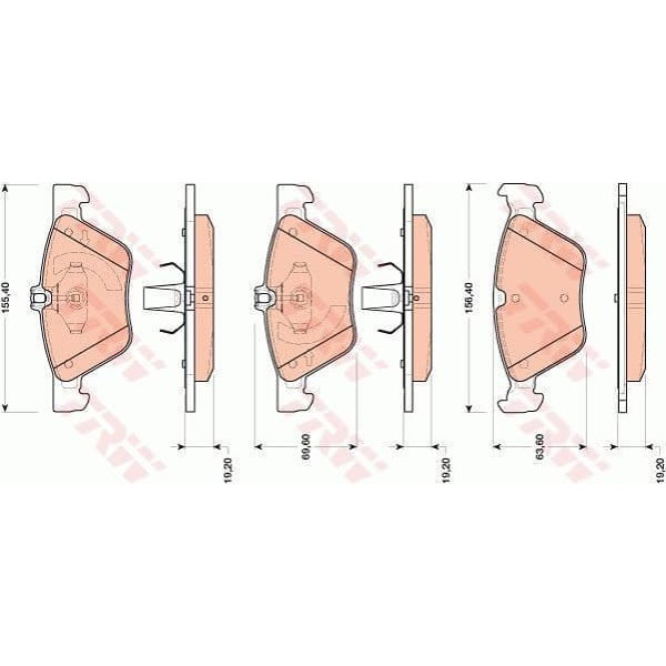 TRW GDB1815 Fren Balatası Ön Mercedes W211 02-09