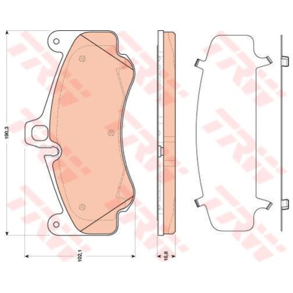 TRW GDB1817 Fren Balatası Ön 911 06-12 