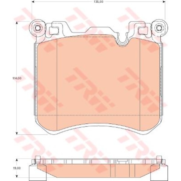 TRW GDB1826 Fren Balatası Ön Bmw X5 E70 Bmw X6 E71