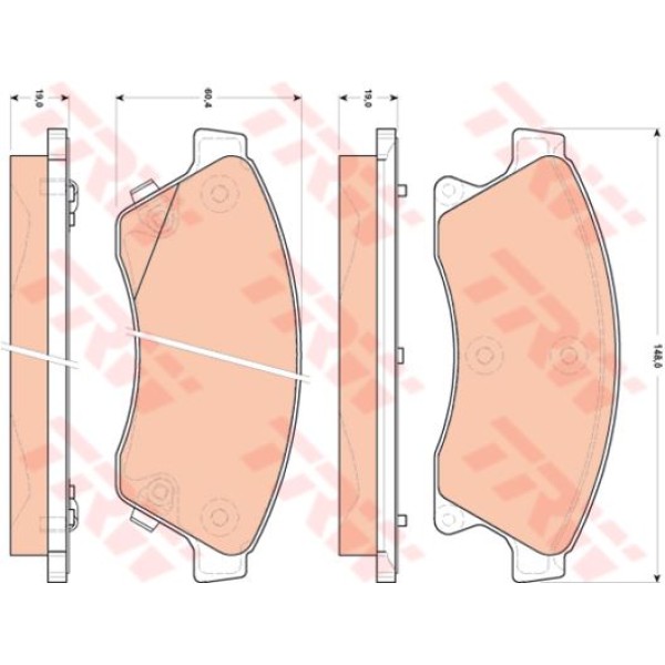 TRW GDB1843 Fren Balatası Ön Astra J / Aveo T300 11- Cruze 09-