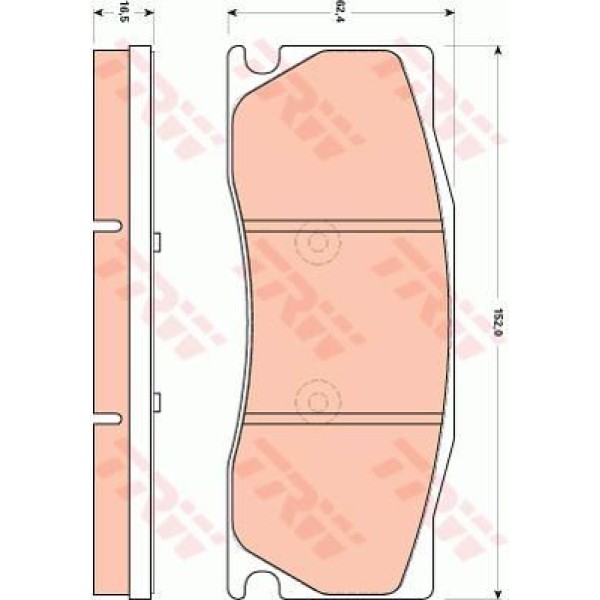 TRW GDB1850 Fren Balatası Ön Xk 02-14 