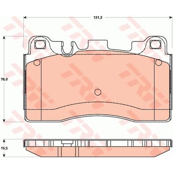 TRW GDB1906 Fren Balatası Arka 131Mm C218 W212 C197 Amg 09- Tamir Takım Kit 