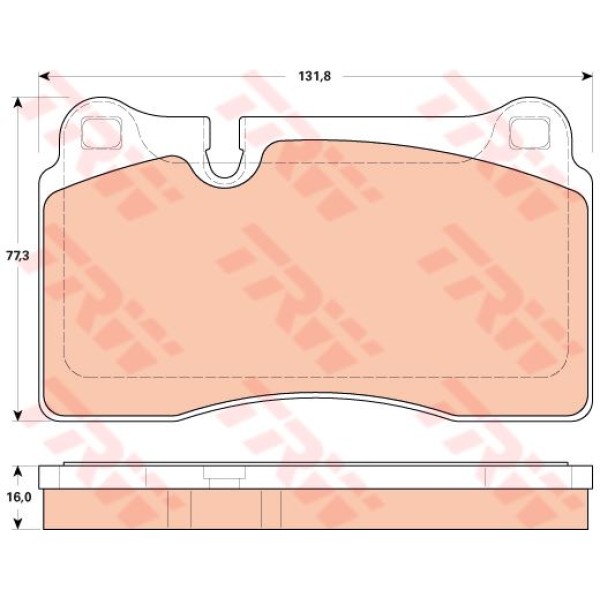 TRW GDB1912 Fren Balatası Ön Tt 09-14 2.5 Rs Quatro 