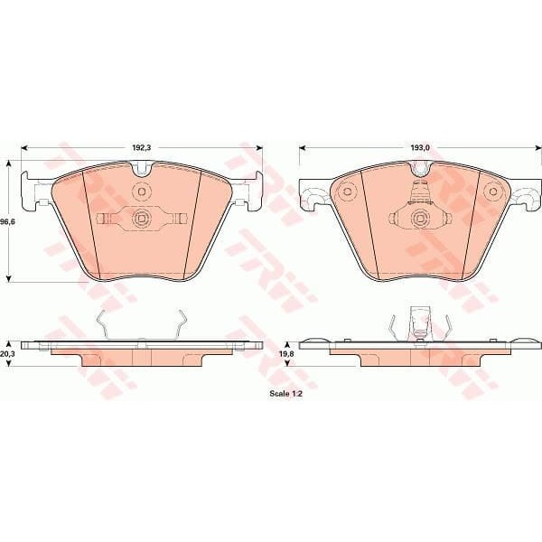 TRW GDB1915 Fren Balatası Ön Bmw 5 F07 Bmw X6 E71 Bmw X6 2013 - F15