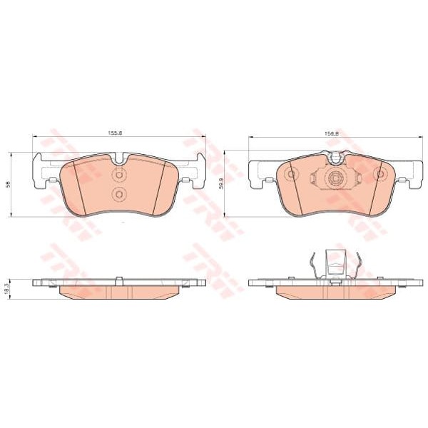 TRW GDB1935 Fren Balatası Ön Bmw 1 F20 F21 Bmw 2 F22 F23 