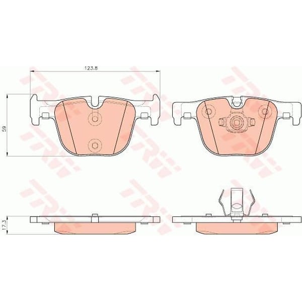 TRW GDB1937 Fren Balatası Arka Bmw 3 F30 F31 F34 