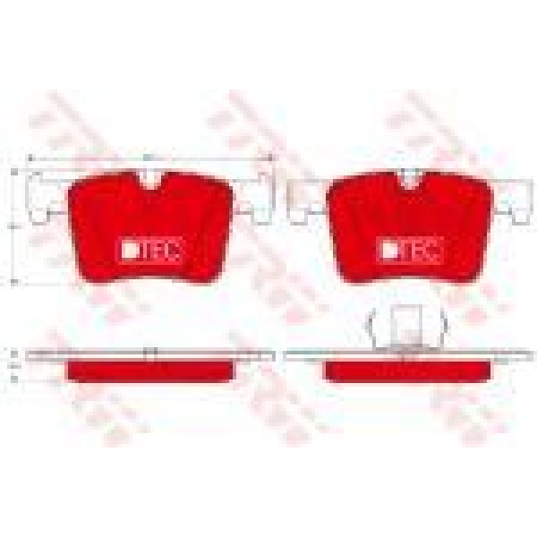 TRW GDB1942 Fren Balatası Ön Bmw 2 F22 F23 Bmw 3 F30 F31 F34 