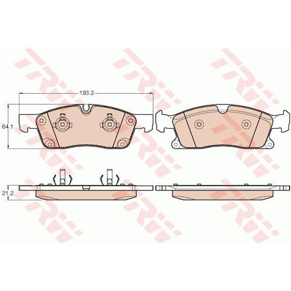 TRW GDB1946 Fren Balatası Ön M Serisi W166 Ml250 Ml350 X166 Gl Serisi Gl350Blue Tec Gl450 / Grand Ch