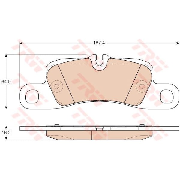 TRW GDB1962 Fren Balatası Arka Cayenne 10-