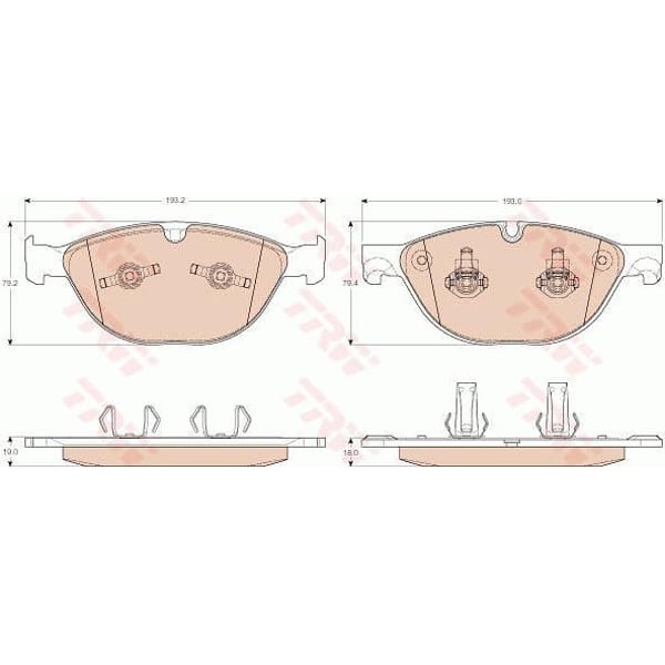 TRW GDB1963 Ön Fren Balatası Bmw 7Serisi E65 - E66 760İ - 